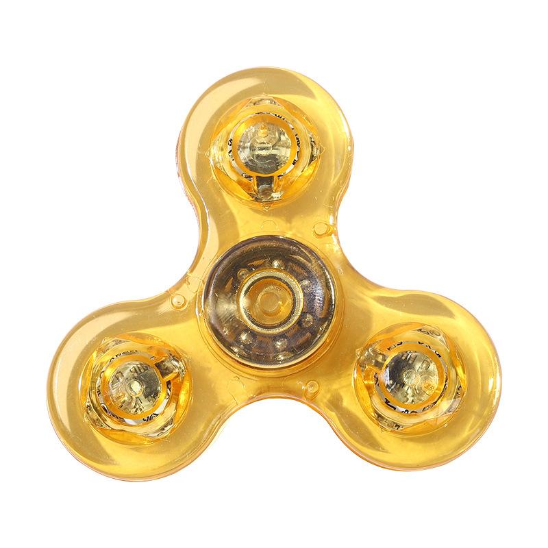 Lysende LED-lys Fidget Spinner Håndtopp Spinnere Lys i mørket Lys EDC Figet Spiner Finger Stresslindringsleker
