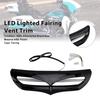 LED Lighted Fairing Vent Trim For Electra Street Glide FLHTCU 2014-2022 Black