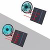 5W 6V Cooling Fan Monocrystalline Silicon Mini Solar Fan Pratical Solar Panel Fan  Outdoor Camping