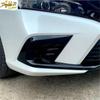 Front Fog Lamp Bumper Light Cover Trim Glossy Black For Honda Civic