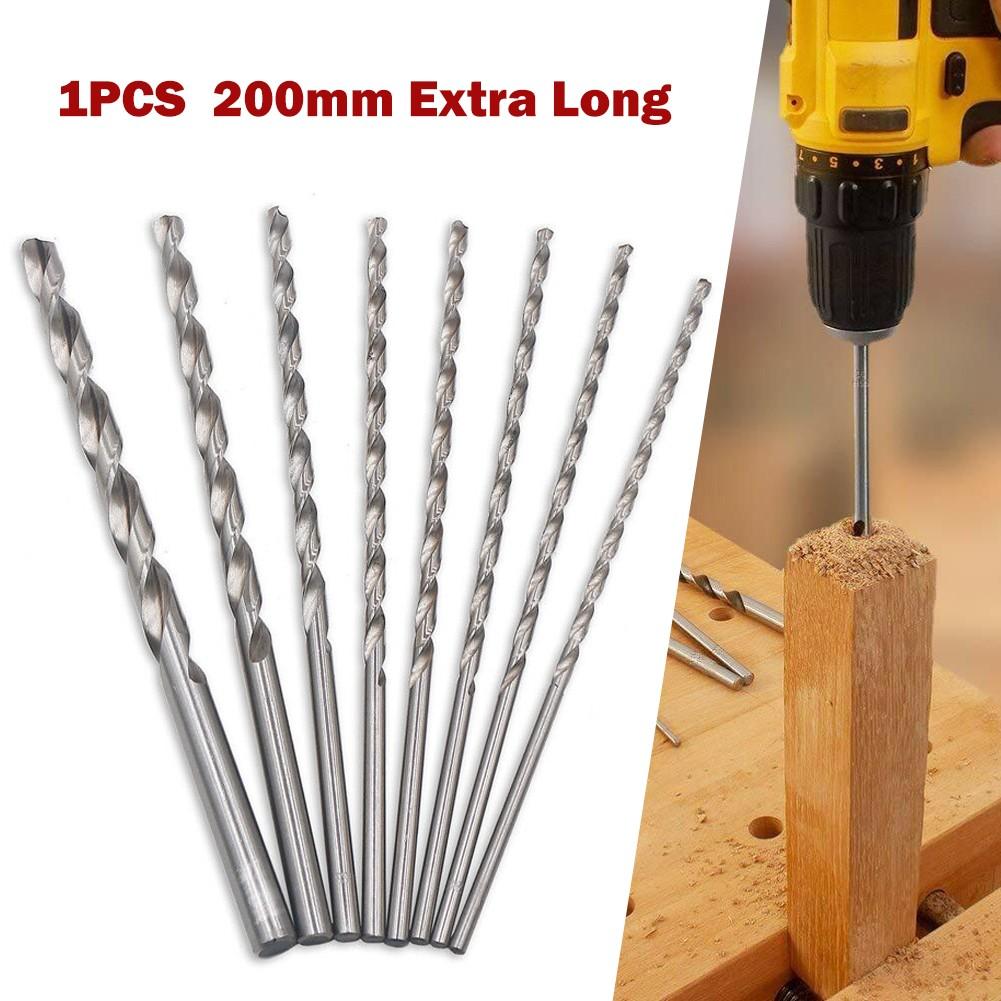 Drill Bits 2-10mm 200mm Extra Long High Abrasion Resistance High Speed Steel