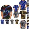 Lebhaftes Lustiges Hypnose 3D T-Shirt Mit Psychedelischem Buntem Druck Für Männer Und Frauen
