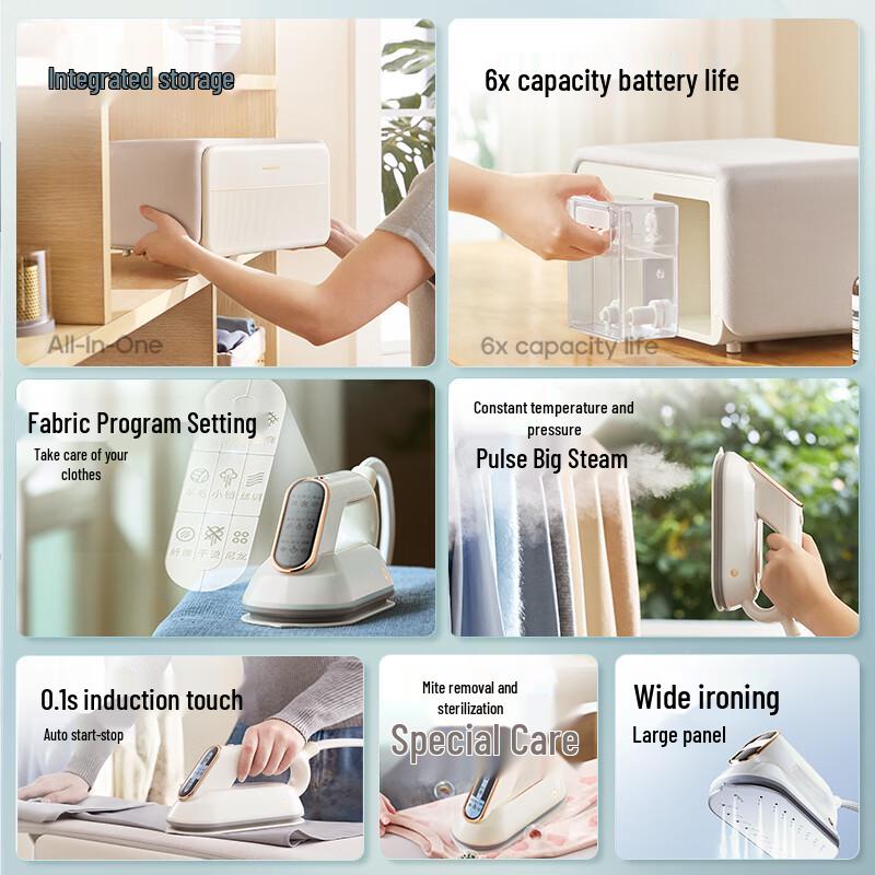 Morphyrichards 3-Fold Portable Garment Steamer & Iron CN plug (adapter included)