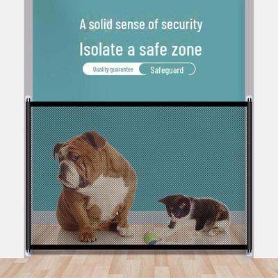 Punch-Free Pet Barrier: Cat-Proof Door & Stair Fence for Home
