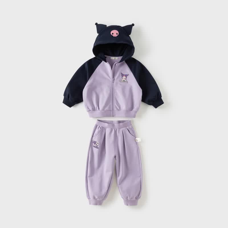 DAVE&BELLA Kuromi Girls' Casual Tracksuit Set