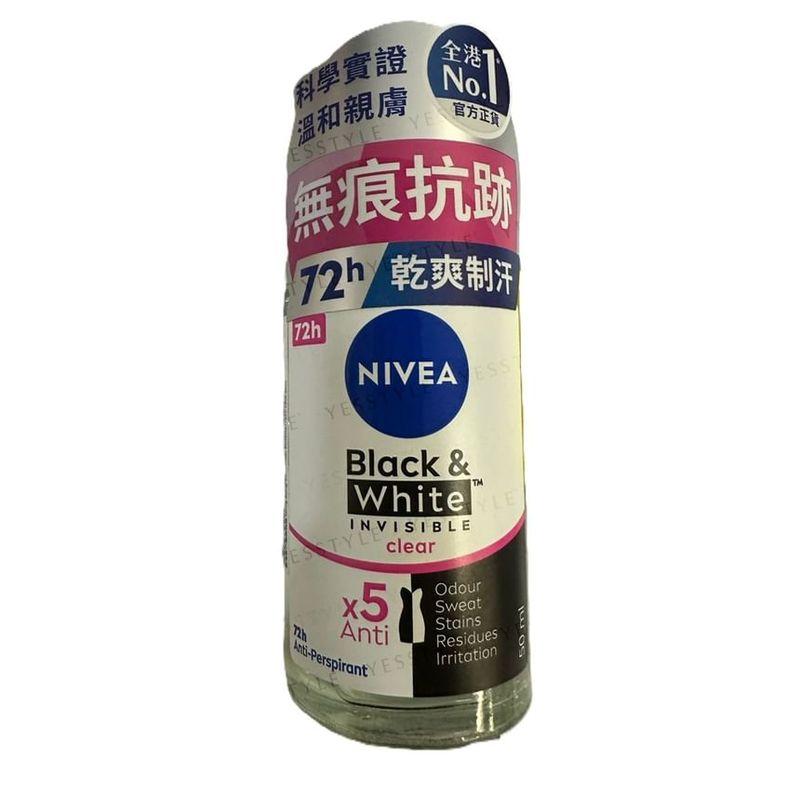 NIVEA - Black & White Invisible Roll On Clear