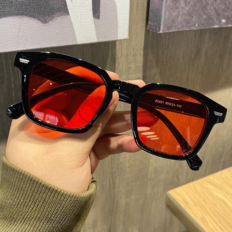 Fashion Ins Marine Sunglasses Women Summer Square Frame Glasses High Quality Street Style Shooting Shades Trendy Accessory