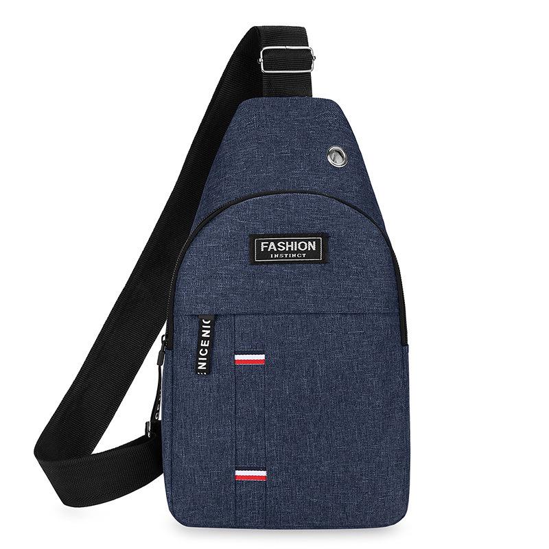Men's Trendy Nylon Crossbody Chest Bag - Casual Single Shoulder Messenger Bag