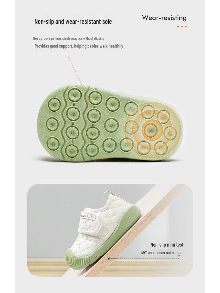 Frühjahr 2025 Weiche Sohle Kleinkinderschuhe für Jungen & Mädchen: Neuer Baby-Stil