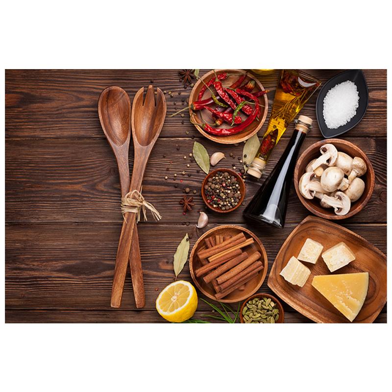 

Специи и ложка, кухонная картина на холсте, Cuadro, скандинавские постеры и принт, настенная художественная картина с едой для украшения ресторана 20x30cm