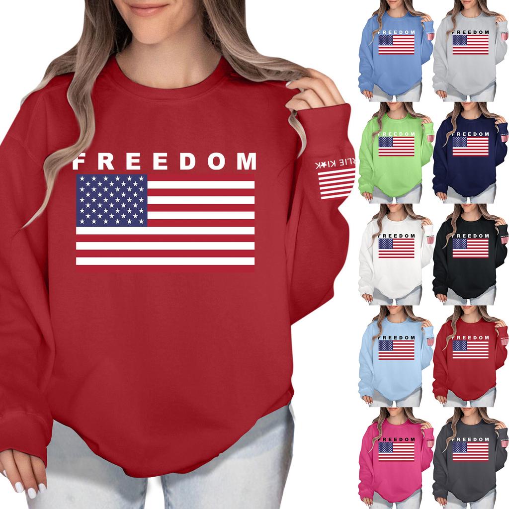 Women's Colorblock Sweatshirt Long Sleeve Round Neck Casual Comfortable Loose Lightweight Women's Sweatshirtt