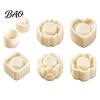 Detachable Pastry Cutter Double-Headed Mooncake Mold, Sunflower Pattern Reusable ABS Hand-Press Easy Creative Cookie Stamp Press Cleaning Kitchen