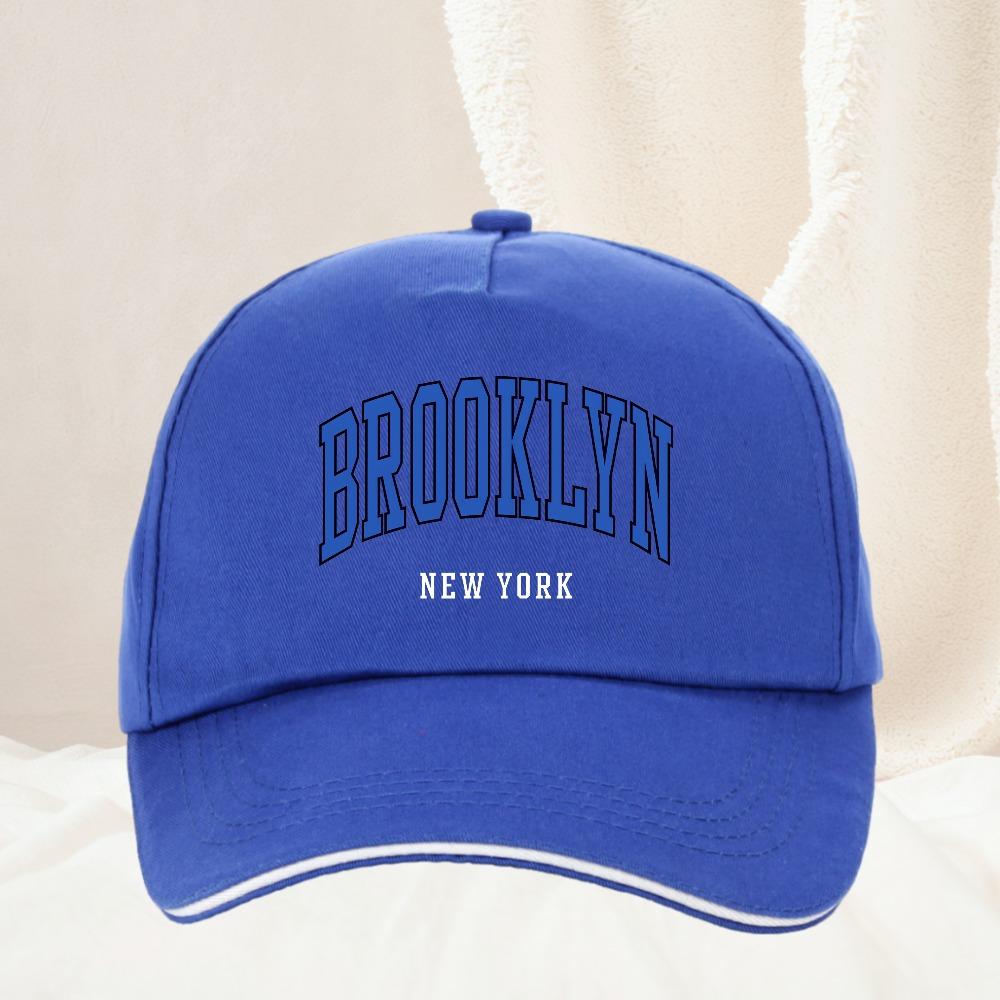 Brooklyn New York  Spring Summer Unisex Women Cotton Adjustable Casual Hat Hip Hop Streetwear Sun Hats