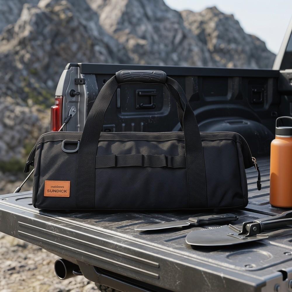Large Capacity Wide Mouth Tool Bag Waterproof Gear Storage Bag Durable Camping Tool Bag  Camping