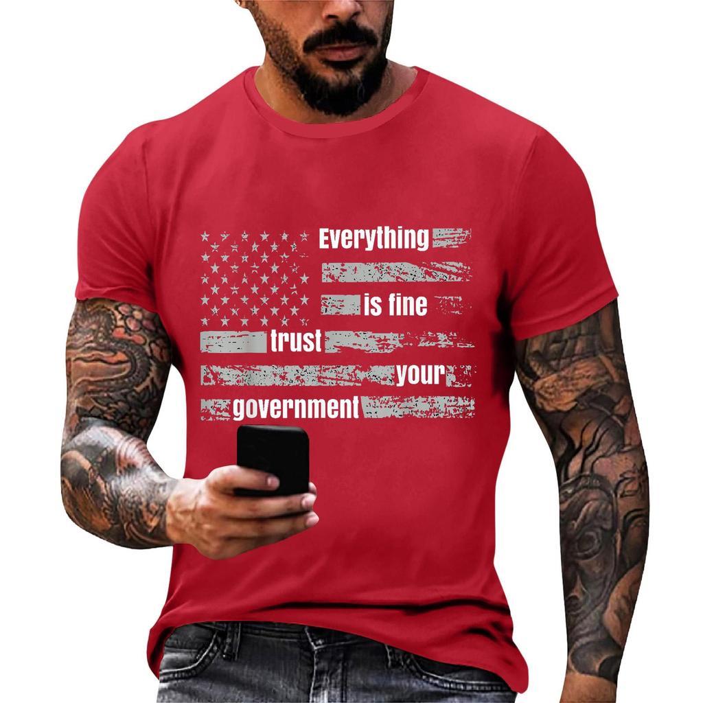 Everything Is Fine Trust Your Government Funny Humor Quote T-Shirt