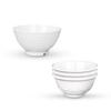 YuZhuXun White Melamine Round Serving Bowl