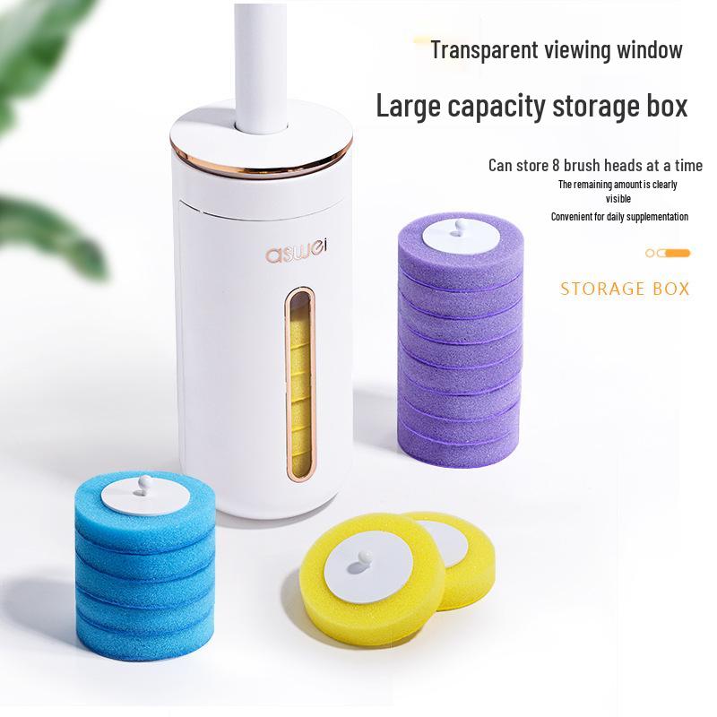 Wall-Mounted Toilet Brush with Disposable Head – 2023 No Dead Corner Cleaning Tool