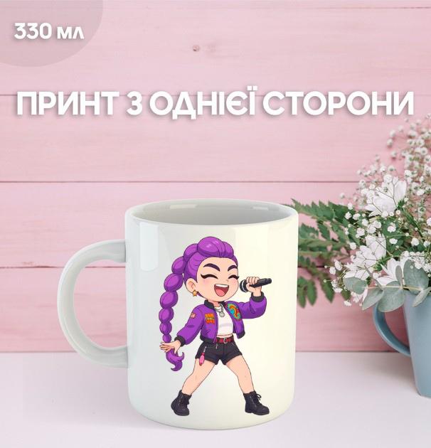 K-Pop Demon Hunters Mug with Print Ceramic Cup K-Pop Demon Hunters 330 Ml