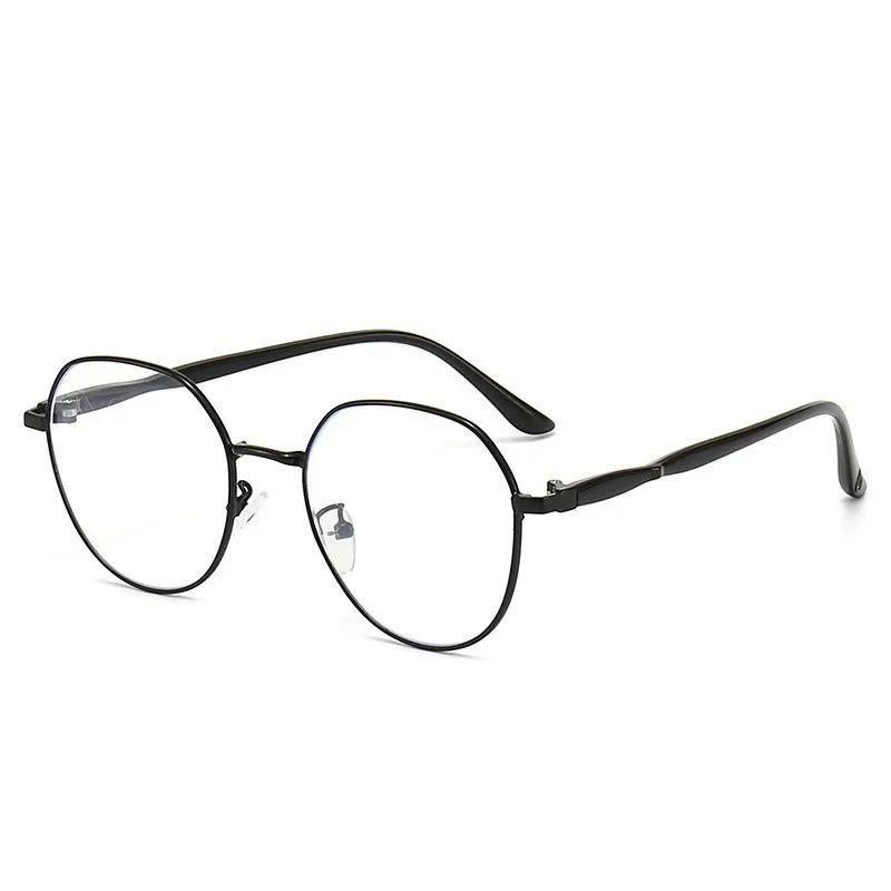 Women Anti-blue Light Glasses Anti Radiation Glasses For Woman Metal Frame Eyeglasses