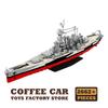 WW2 Military Battle Ship MOC Bricks Toys Navy Battleship Model Building Kits Cruiser Boat Blocks Boys Kids Adult Christmas Gifts
