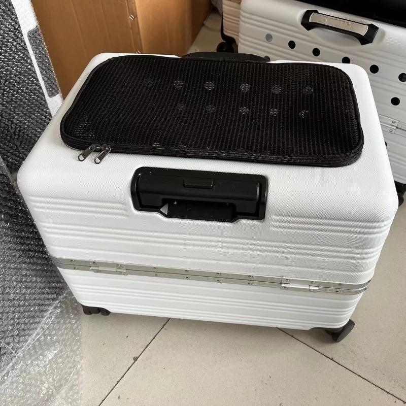 Large Pet Trolley Case Panoramic View Portable Cat Carrier Comfort Breathable Space Capsule Transparent Pet Transport Solution
