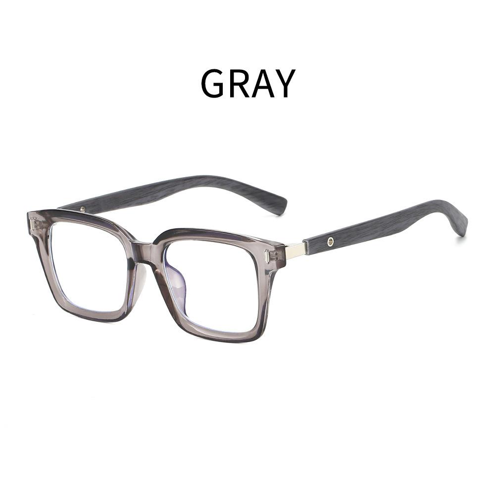 2519 Anti-Blue Reading Glasses Men'S Japan And Korea Tide Imitation Wood Frame Advanced Sense Can Be Matched With Degree Myopia Glasses