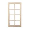 Regalo Color Sólido Tradicional 8 Paneles Puerta Casa de Muñecas Marco de Ventana Accesorios DIY Mini