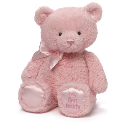 GUND My 1st Teddy 6048623 Αρκούδα, Ροζ, Μεσαίο,