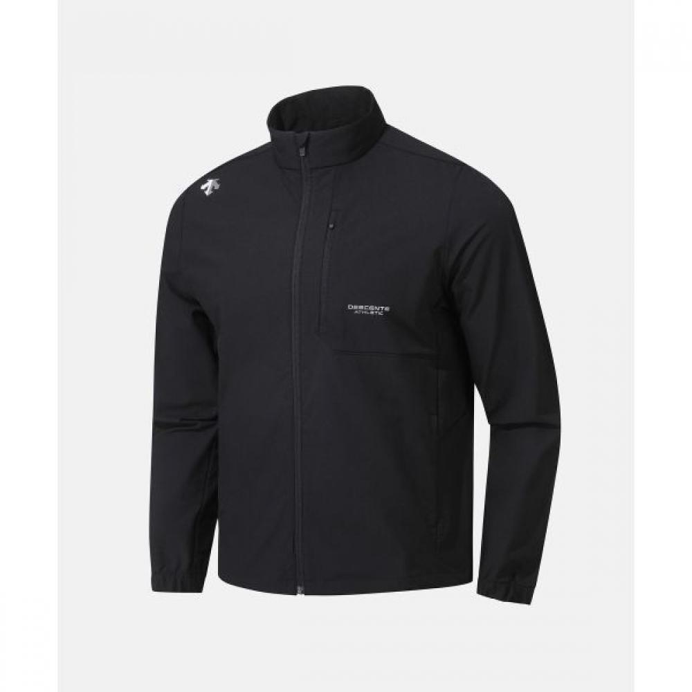 

Descente Stand Neck однослойная тканая куртка черного цвета BLK0BLACK/100
