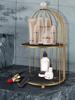 Storage Rack Light Luxury Finishing Table Rack Nordic Style Skin Care Product Bird Cage Rack
