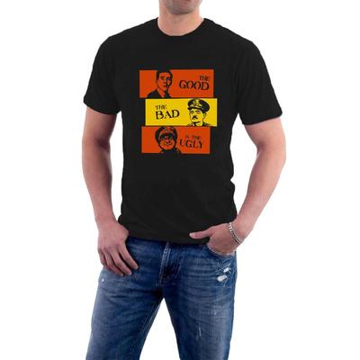 Blackadder T-shirt Good the Bad and the Ugly Baldrick Parody War Tee Sillytees