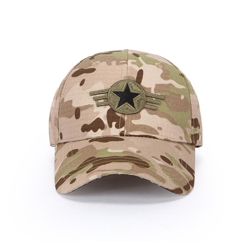 Unisex Camouflage Sun Protection Embroidered Dad Hat