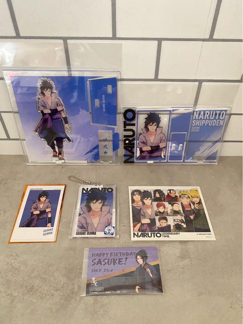 

[USED] NARUTO Baseyard Acrylic Stand Acrylic Keychain Sticker Bonus Sasuke and 1 other item