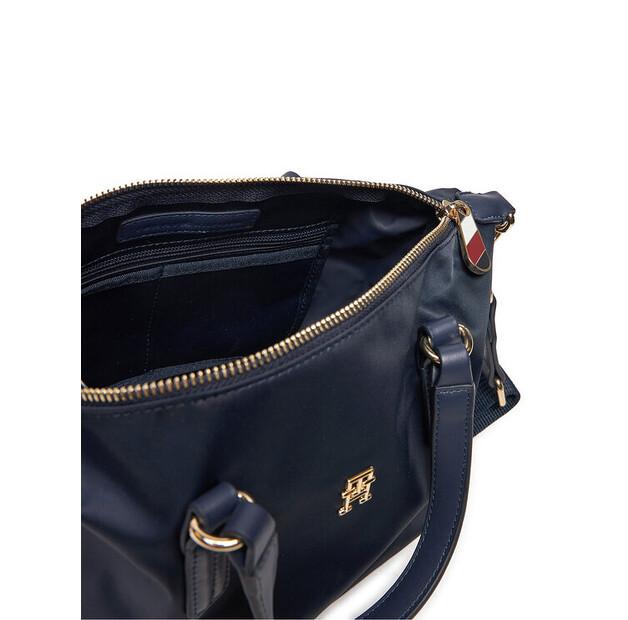 Bag Tommy Hilfiger Tommy Hilfiger Poppy Th Small Tote AW0AW15640 Dark Blue