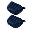2Pcs Silicone Oven Mitts Heat Resistant Thick Grid Pattern Non-Slip Oven Gloves for Microwave Baking Kitchen Accessory