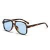 Fashion European and American pilots men's UV-proof sunglasses women's plain face small trend versatile sunglasses