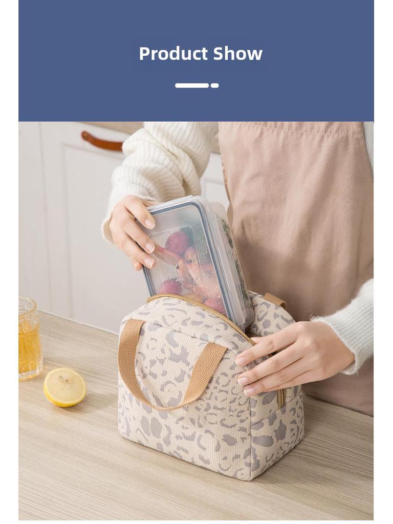 2024 Ink Pattern Insulated Waterproof Lunch Bag for Work & School