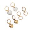 Gold 3D Heart Earrings for Women - Niche, Luxurious, Retro Studs, Internet Celebrity Style