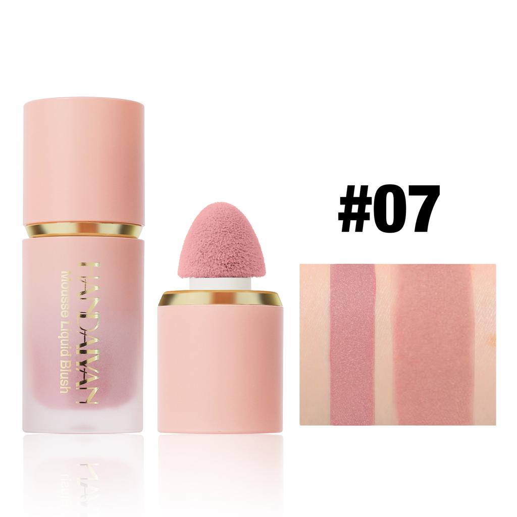 6 Color Liquid Blush Face Contouring Matte Blush Multifunctional Easy Color Blush Silky Texture Delicate Long Lasting Rouge Blush Lipstick Face Makeup