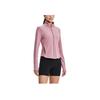 Under Armour Meridian Solid Color Stand Collar Training Jacket Women Jacket Pink 1379157-697