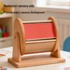Beech Wood Rainbow Drum: Montessori Color Recognition Toy for Infants & Toddlers (0-3 Years).