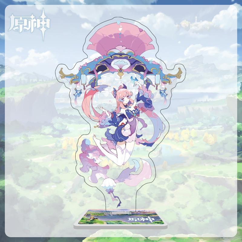 16cm Height  Acrylic Large Stand-up Display Featuring Characters From Mondstadt, Liyue, and Inazuma In Genshin Impact