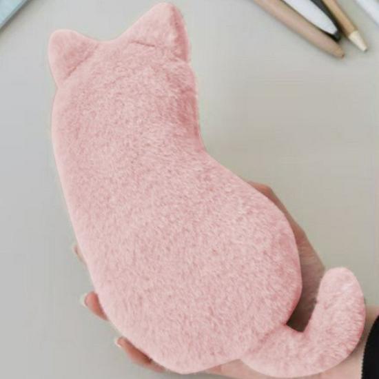 Large Capacity Cute Cartoon Cat Plush Pencil Case - Multi-functional Student Stationery Bag