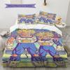 Broli Pattern Bedding,Quilt Set Quilt Cover Pillowcase Home Birthday Gift (1 * duvet cover + 2 * pillowcase, without core)