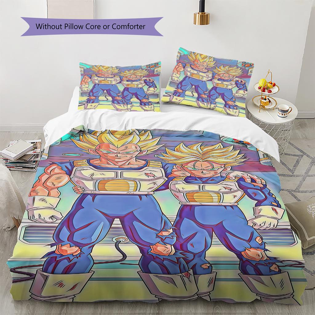 Broli Pattern Bedding,Quilt Set Quilt Cover Pillowcase Home Birthday Gift (1 * duvet cover + 2 * pillowcase, without core)
