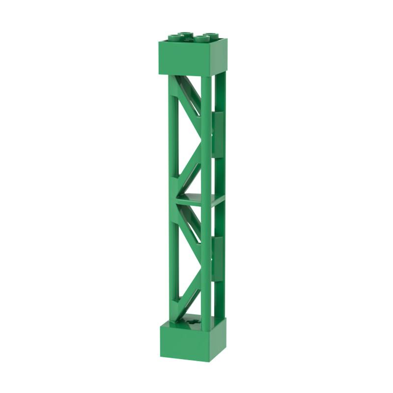 

Non-Toxic 58827 Building Block Brick Classic Support 2 X 2 X 10 Girder Triangular Vertical Type 3 - 3 Posts 2 Sections 3PCS