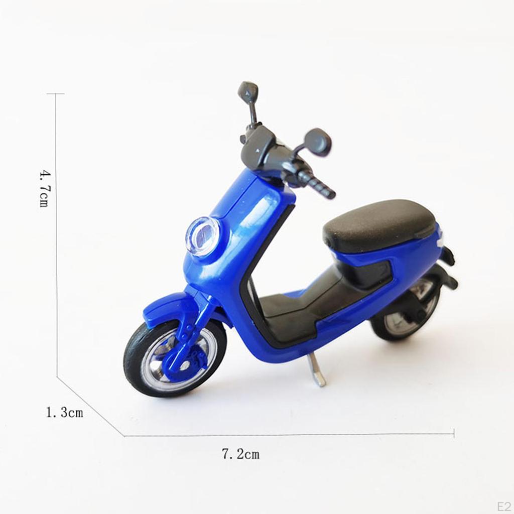 6x Simulation Assemble 1/24 Electric Motorcycle Kits Desktop Centerpiece Ornament Adults Gift
