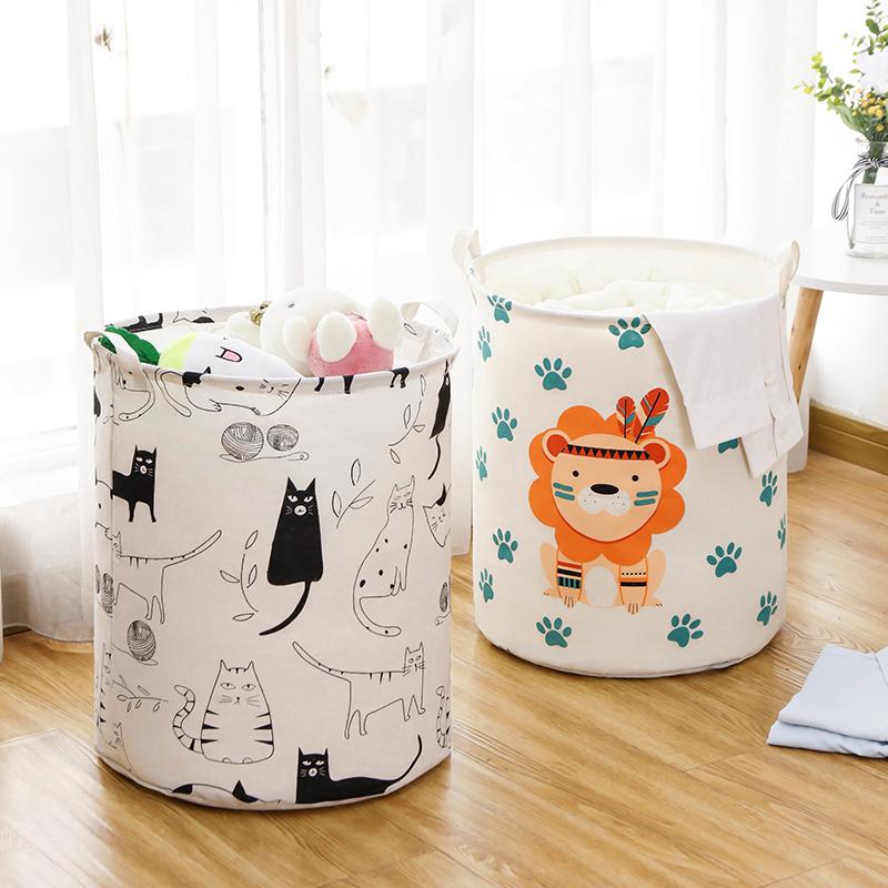 Dirty Clothes Storage Basket Bathroom Storage Bucket Foldable Storage Bag
