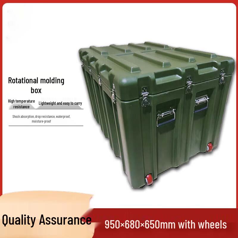 Ruobet Heavy-Duty Rotomolded Storage Case with Wheels