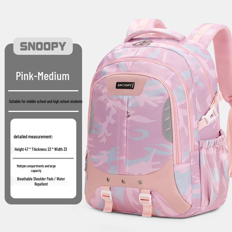 Snoopy Large Capacity Splash-Proof School Backpack